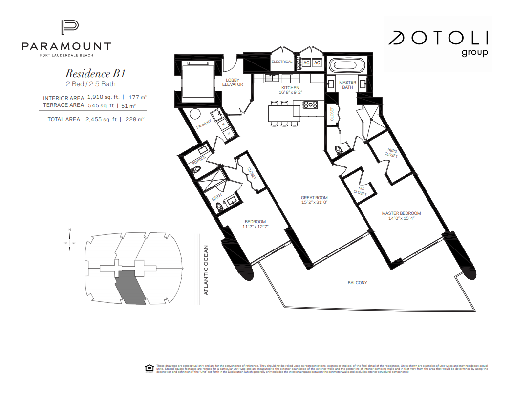 Paramount Fort Lauderdale Floor Plans b1