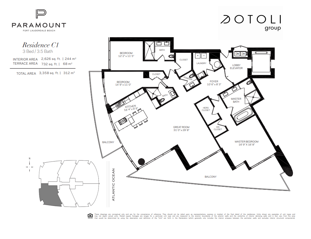 Paramount Fort Lauderdale Floor Plans c1