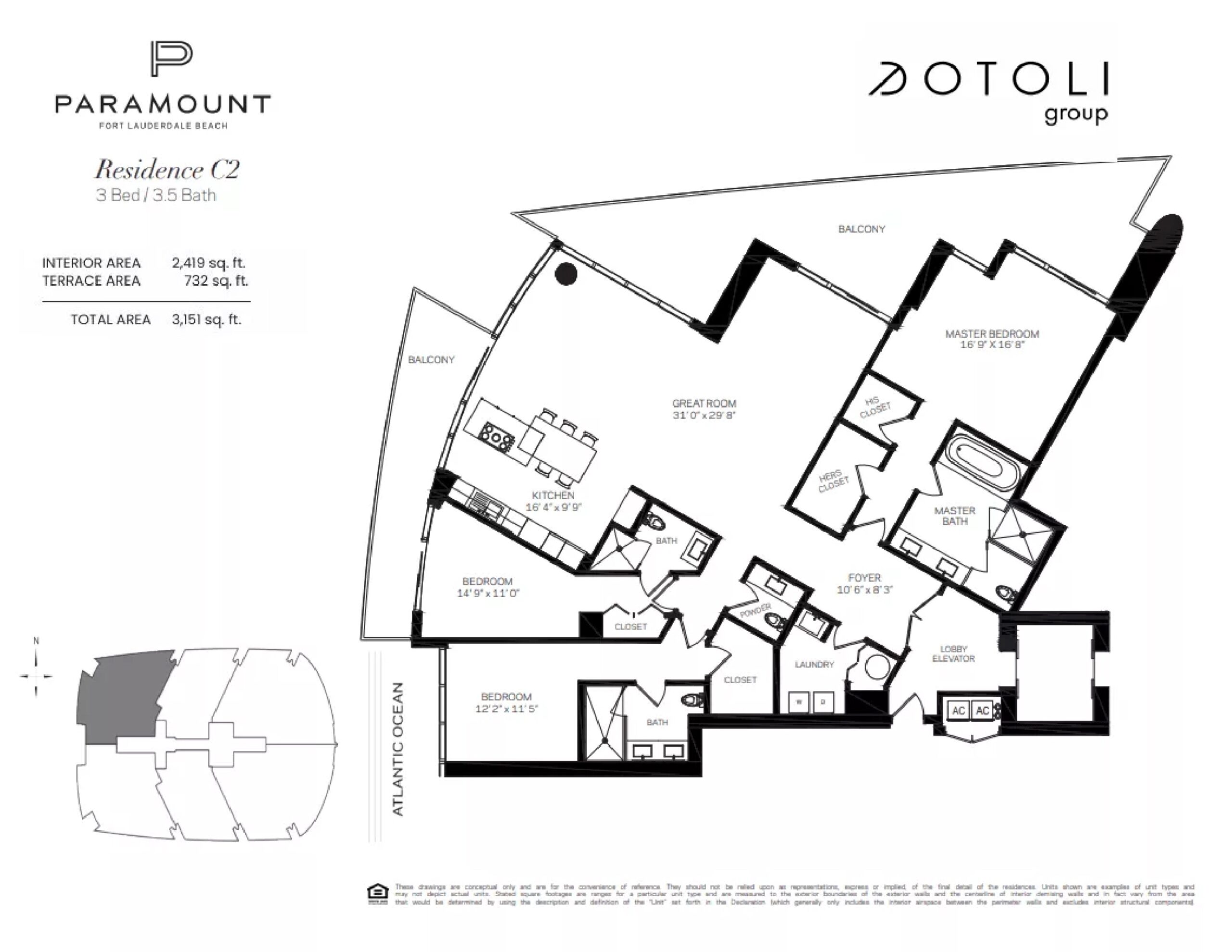 Paramount Residences 1006 floor plan