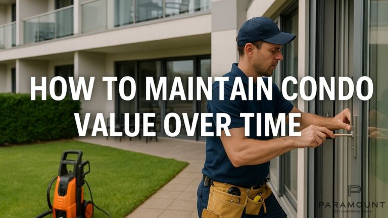 How to Maintain Condo Value Over Time