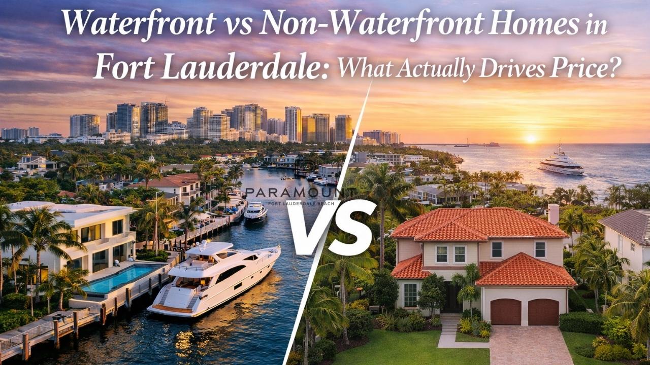 Waterfront vs Non-Waterfront Homes in Fort Lauderdale