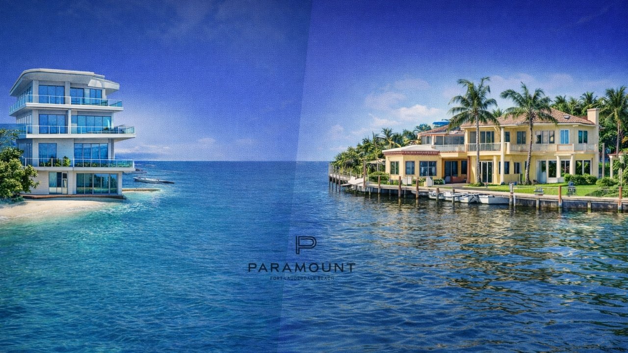 Waterfront Condo vs Waterfront Home in Fort Lauderdale