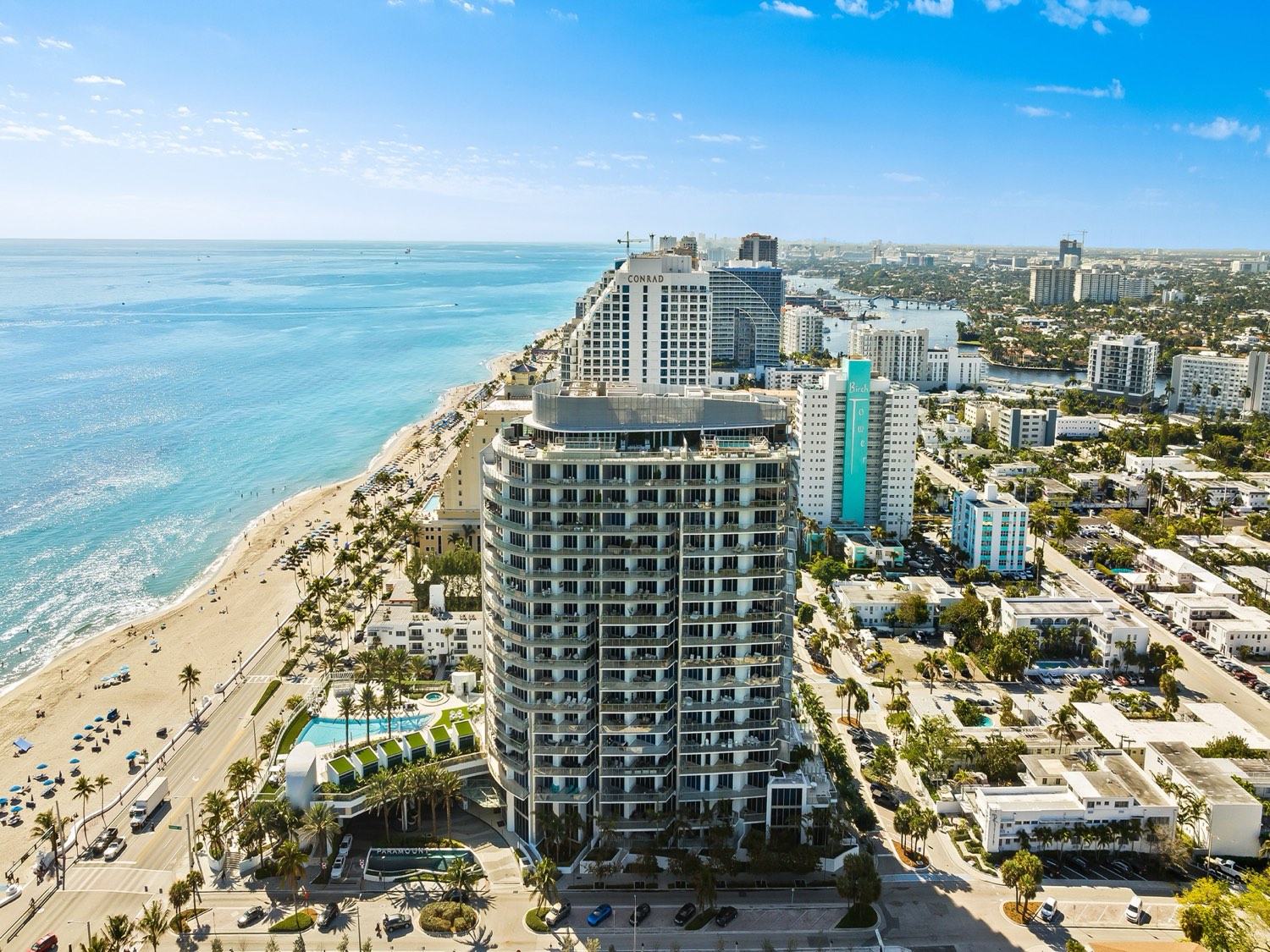 Paramount Fort Lauderdale, the oceanfront tower seen from the Atlantic